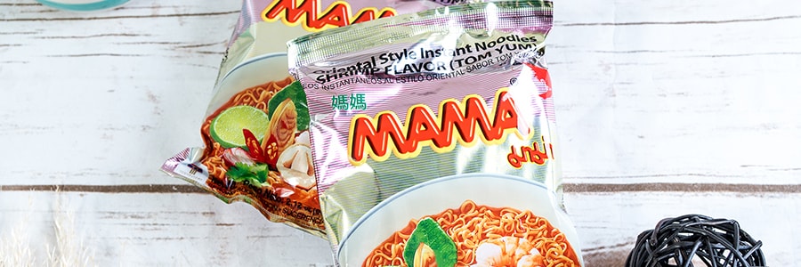 泰国MAMA妈妈 方便面 酸辣虾味 5连包 300g