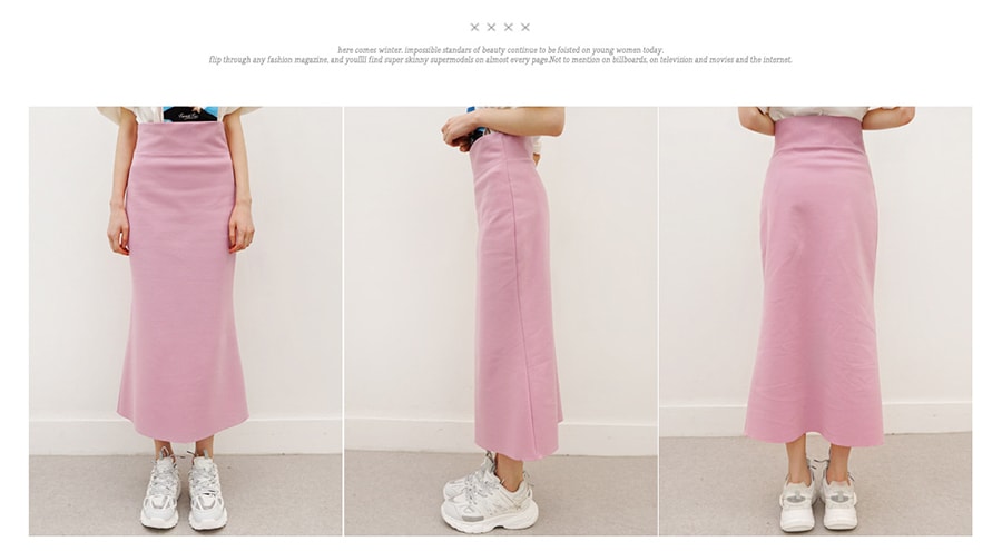 [韩国直邮] SSUMPARTY 粉红色喇叭裙 #粉红色 均码(S-M)