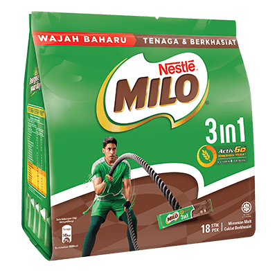 MILO Active-Go 3in1 Chocolate Milk Drink 18packs