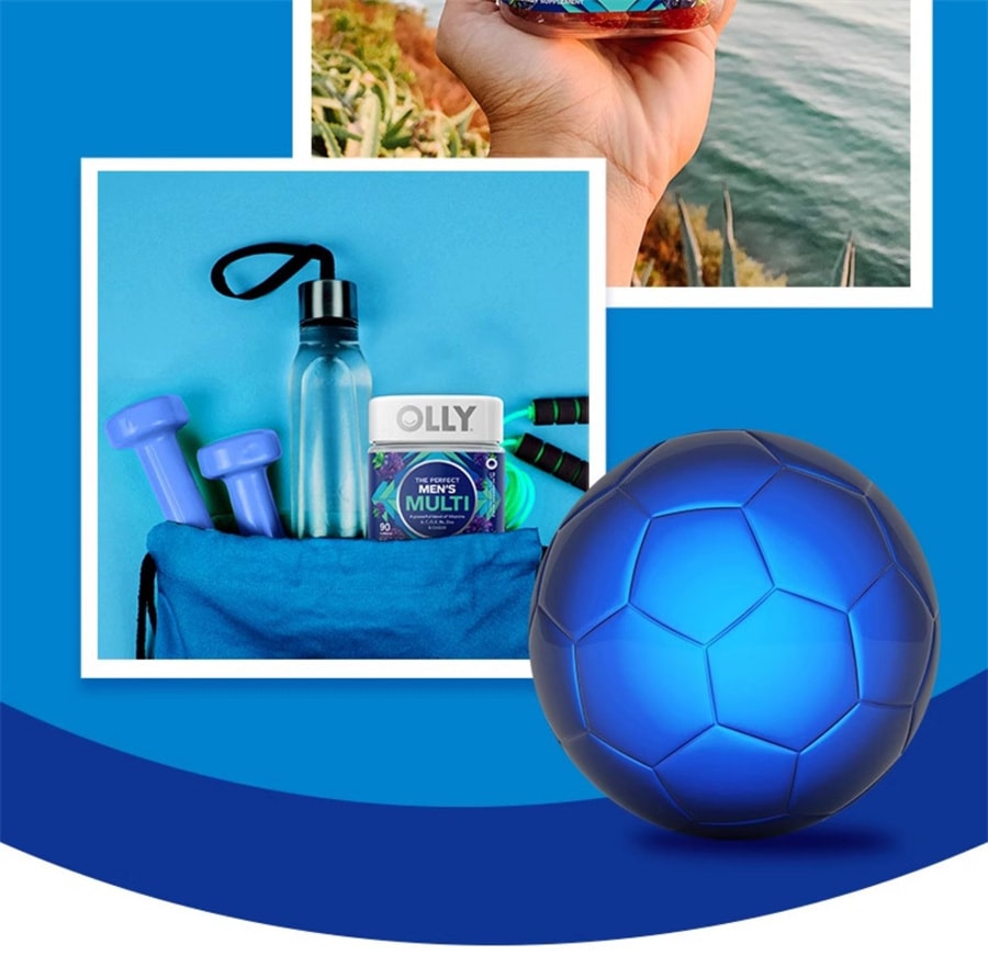 【中国直邮】OLLY 复合维生素男士辅酶Q10生物素矿物质软糖VC 90粒