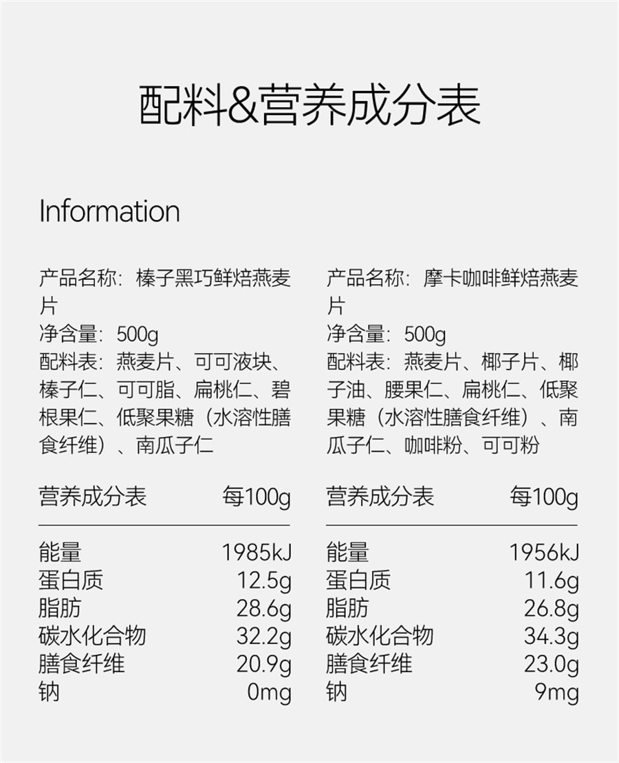 【中国直邮】卡卡业  烘焙燕麦片即食冲饮营养早餐酸奶纯水果坚果  红茶无花果麦片500g/罐