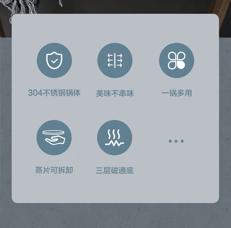 爱仕达 蒸锅汤锅304不锈钢单层24cm煮粥炖汤锅