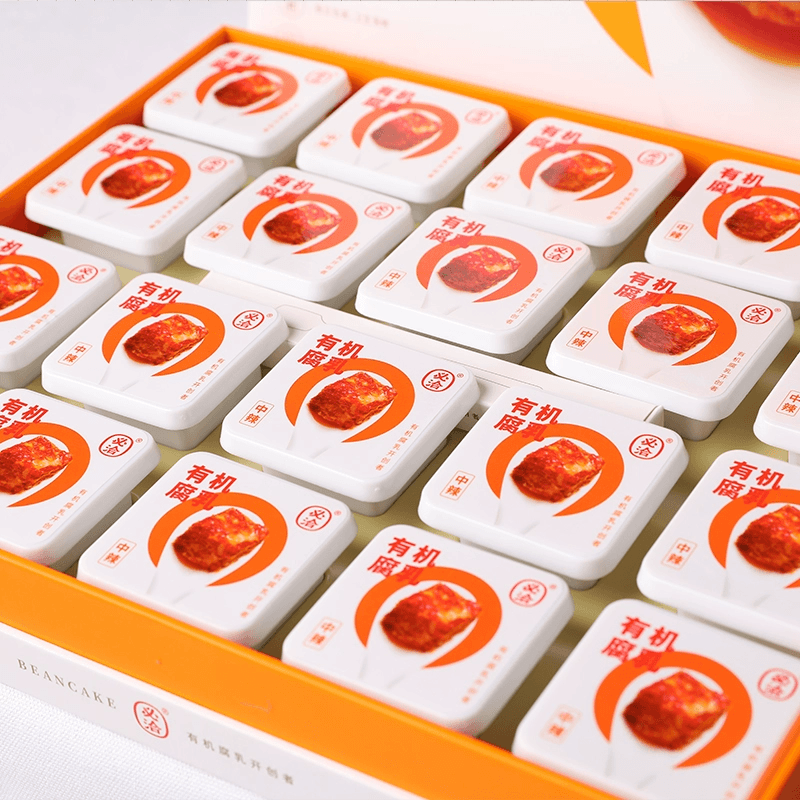 必洽 有机腐乳 湖南特色香辣豆腐乳霉豆腐 40g*5块1盒