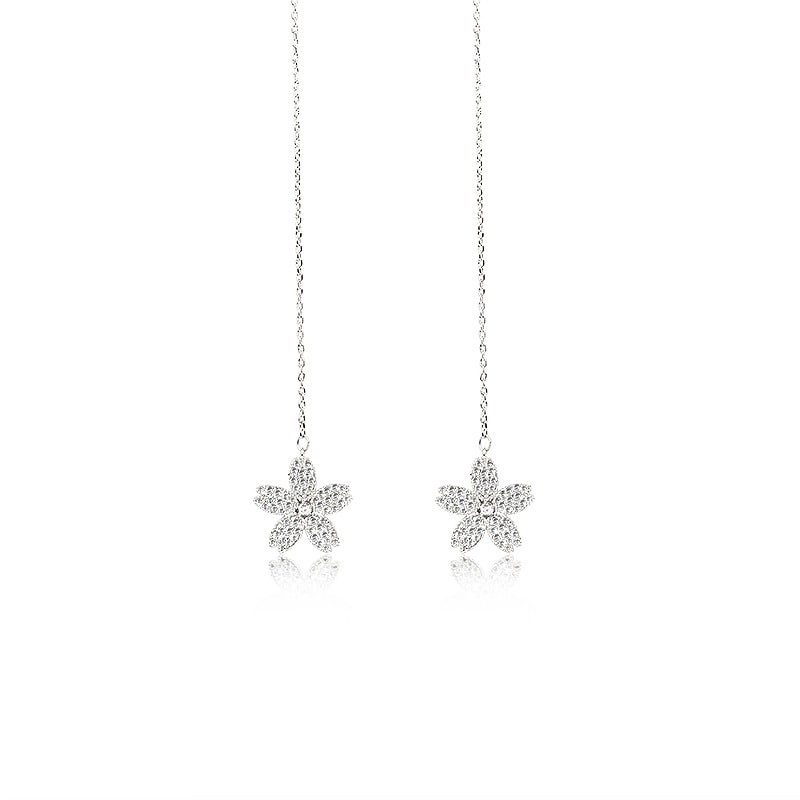 Fleur de Cerisier Earrings (Silver color) 2 pieces