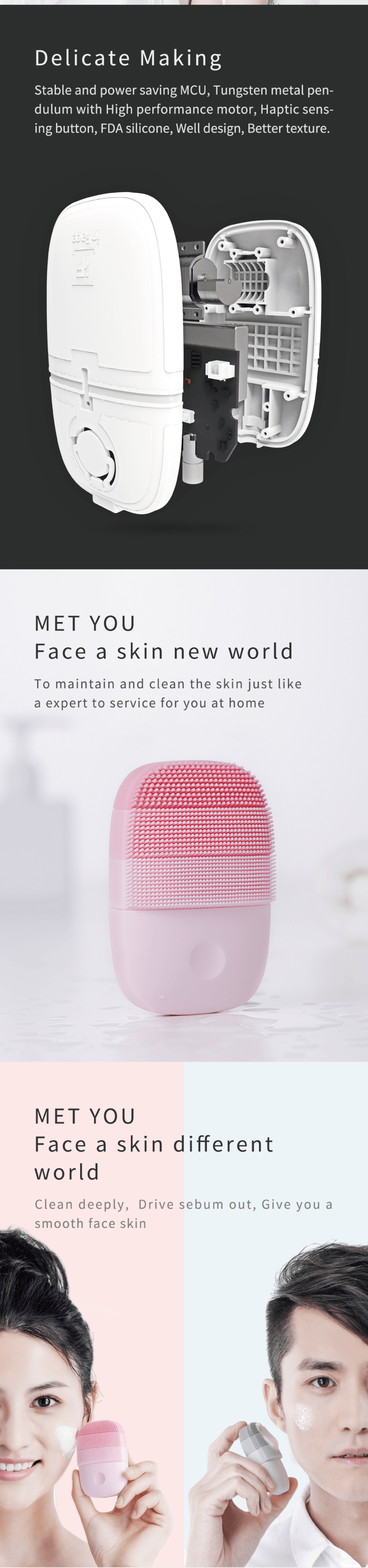 [inFace品牌旗艦店]inFace聲波潔面儀- 橙色 1pc