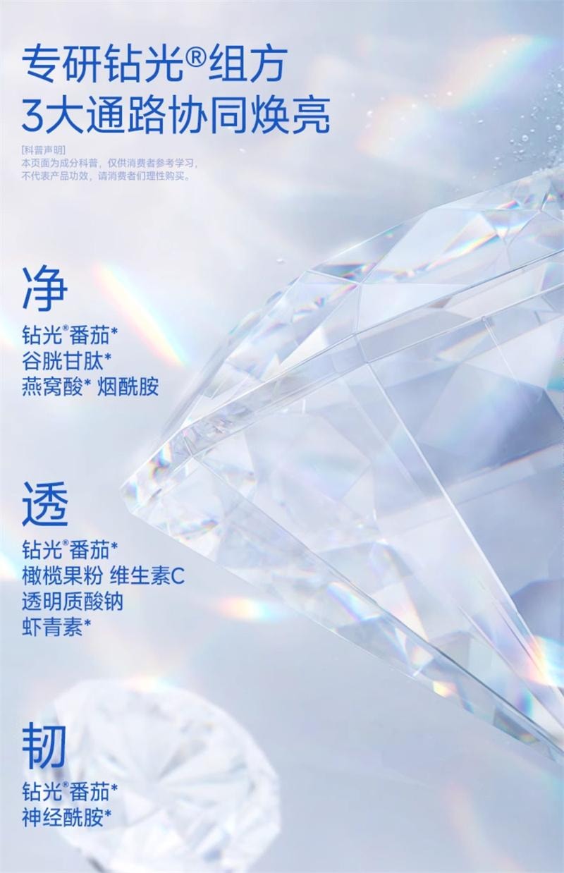 【中国直邮】 WONDERLAB 万益蓝 钻光小白饮烟酰胺口服液25ml*30瓶/盒