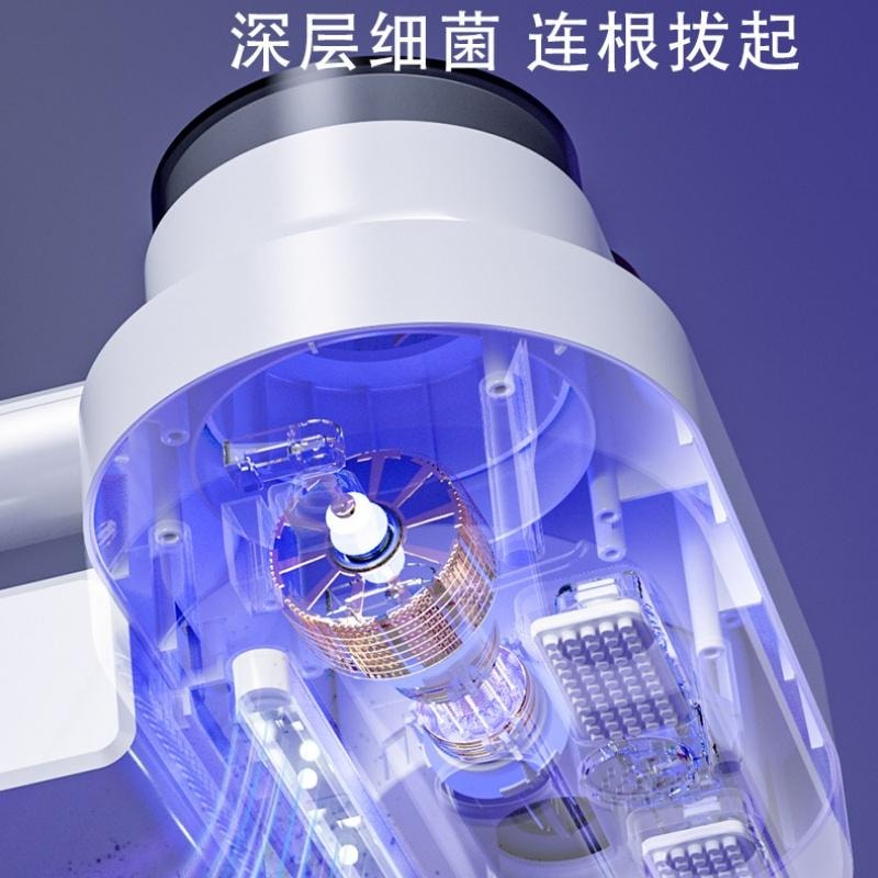 【中國直郵】 志高 無線除蟎儀家用除蟎儀床上除蟎神器手持 電紫外線+功能顯示+拍打- 130W11.1V 1個濾芯