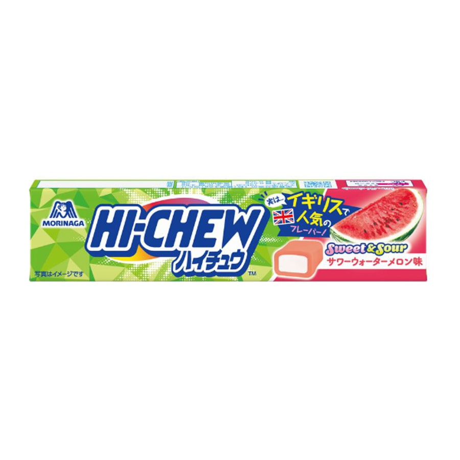 【日本直郵】日本 森永MORINAGA 日本本土版 HI-CHEW 果汁軟糖 西瓜口味 12粒