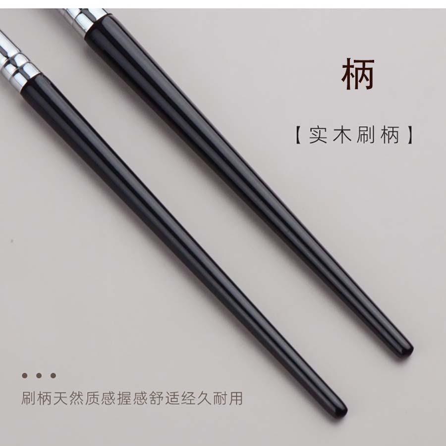 玛莉安 【官方授权旗舰店】 半扇形镰刀鼻影刷 斜头鼻翼晕染高光侧影阴影修容刷 [羊毛刷] 不扎肉 2支