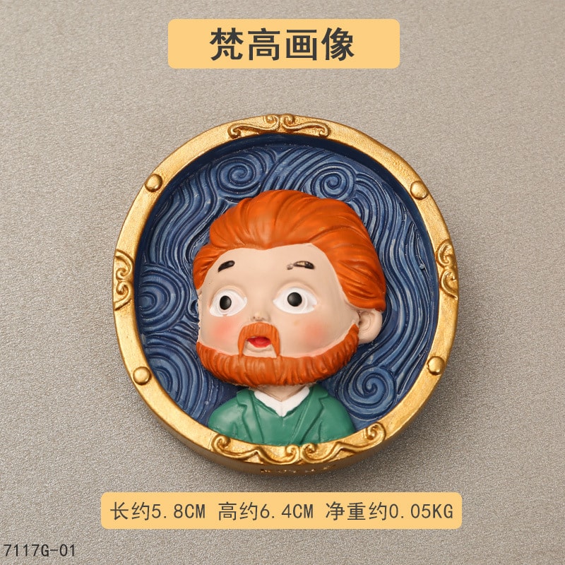 【中國直郵】花果 卡通人物冰箱貼磁個性創意磁力貼 珍珠女孩2個