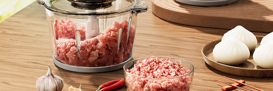 ZENO 智慧高速絞肉機料理機 不鏽鋼多功能料理輔食機 碎菜絞肉碎菜絞肉 JJRJ-129913G