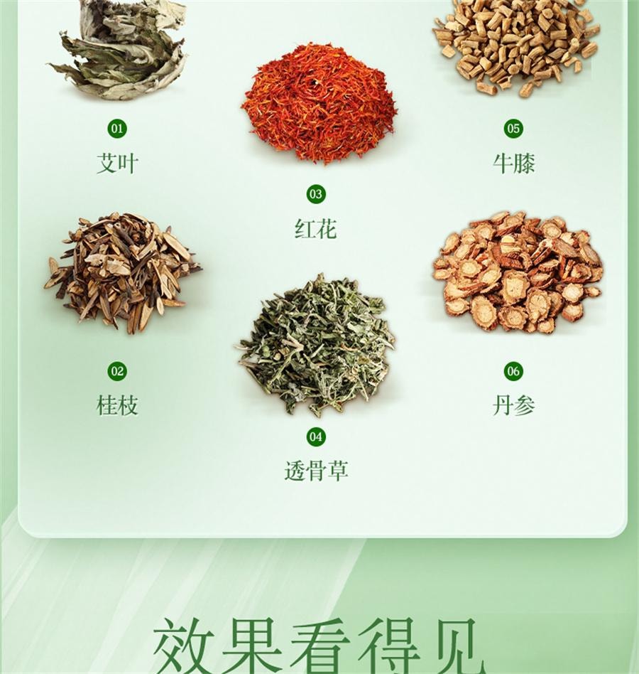 【中国直邮】 北京同仁堂 艾草热灸贴 去湿气排毒排体内湿寒随身灸发热敷10贴/盒