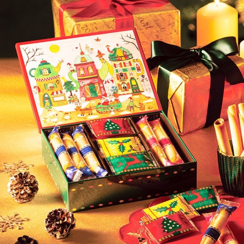 【日本直邮】日本YOKU MOKU 2022年圣诞节限定  雪茄卷芝士饼干礼盒装  26枚装
