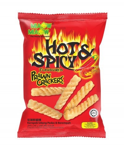 Hot & Spicy Flavoured Prawn Crackers 60g