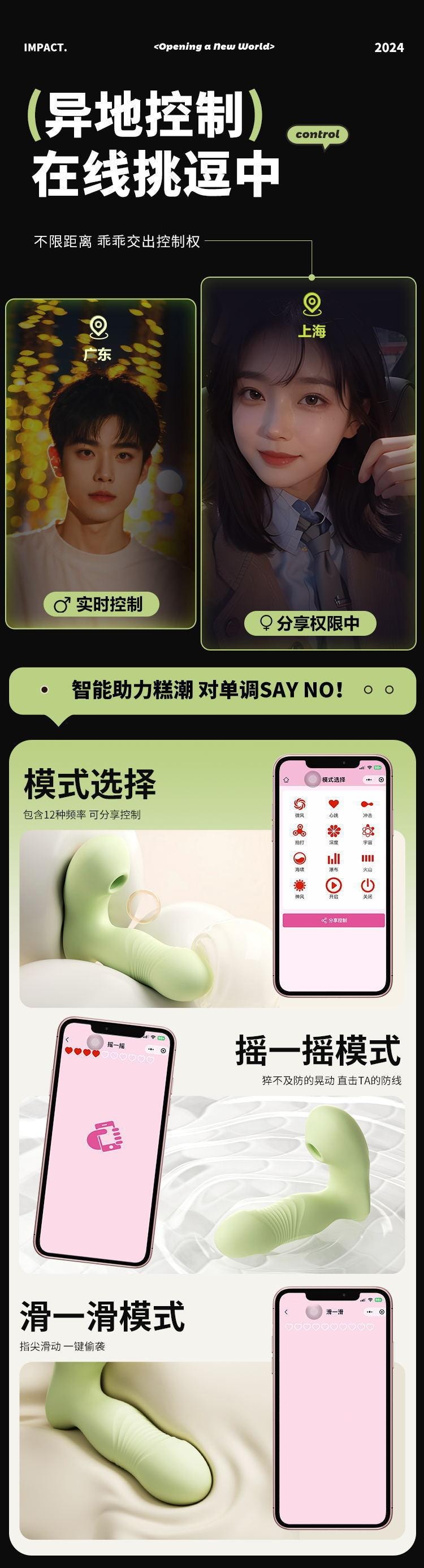 【中國直郵】 謎姬 喜悅穿戴 入體 震動吸吮穿戴女自慰情趣用品成人1個裝