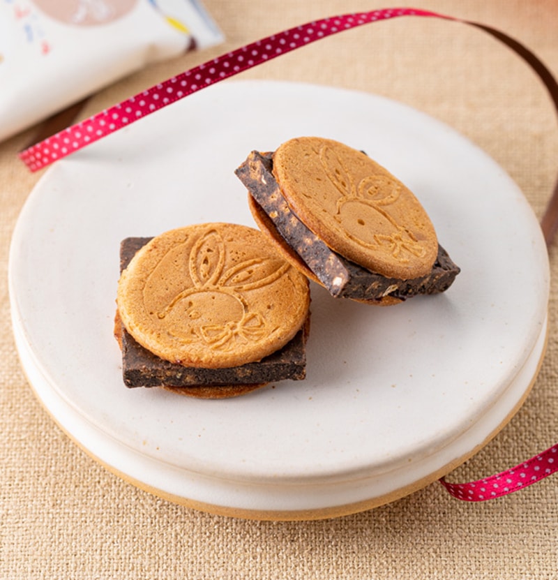 【日本直郵】日本鎌倉半月 HASAN 兔子系列 巧克力夾心餅乾 10枚裝