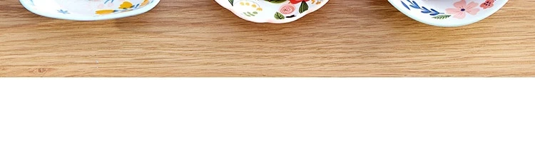 【中國直郵】LIFEASE 網易嚴選 田園手繪美式餐具系列 方盤-味碟6只裝
