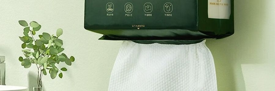 爾木樹 洗臉 懸掛抽取式 加大加厚一次性壁掛擦臉巾 180抽