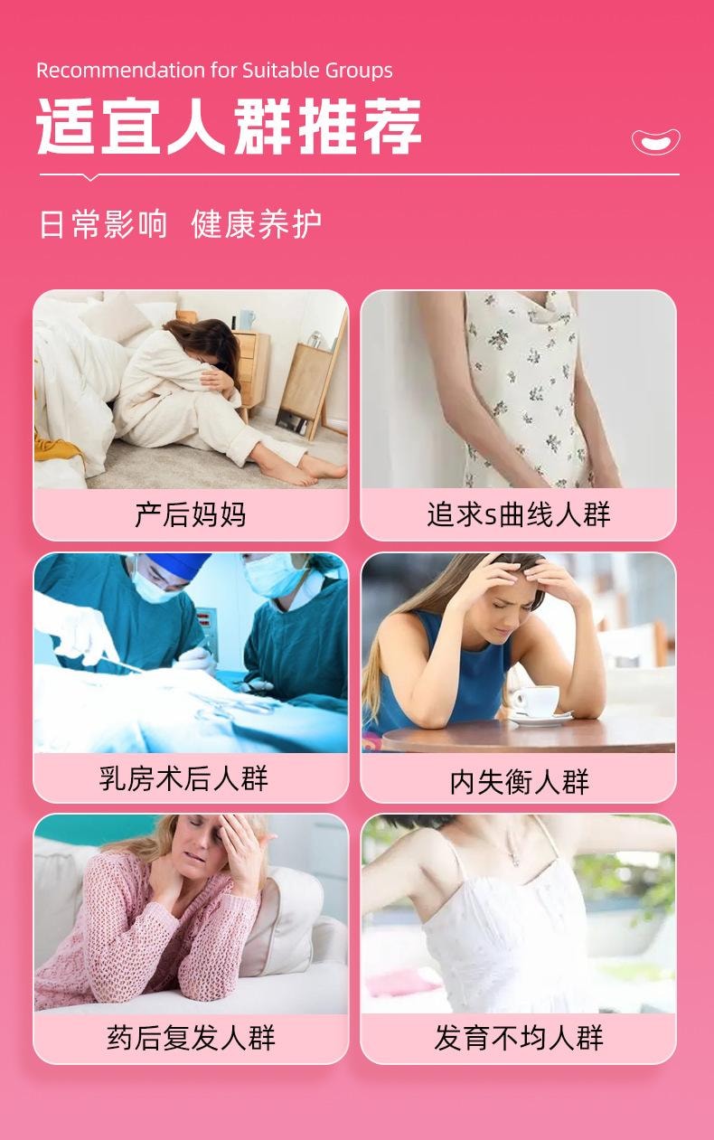 【中国直邮】 湖北李时珍 李时珍葛根木瓜美胸贴10贴/盒 女性胸部形状问题日常不适胸贴
