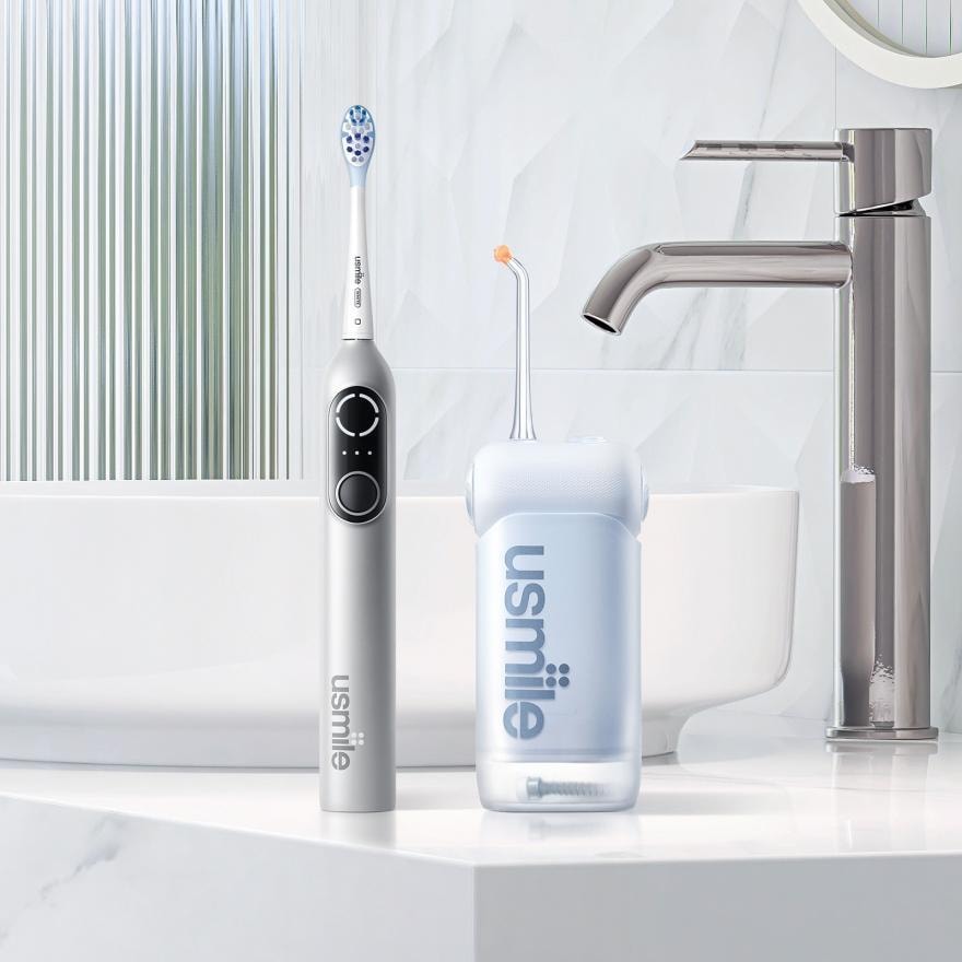USMILE 黑五超值基礎口腔護理組 1組 P20PRO掃振聲波電動牙刷+C10便攜沖牙器