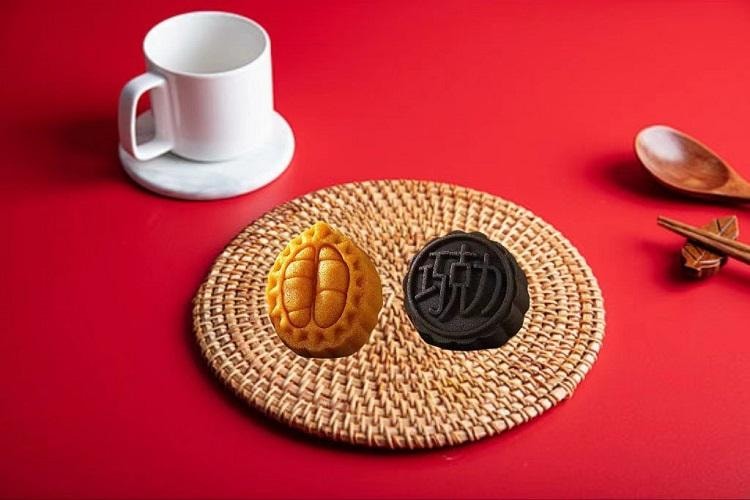 姚记 榴莲造型榴莲流心月饼 榛子巧克力流心精品月饼伴手礼 145g