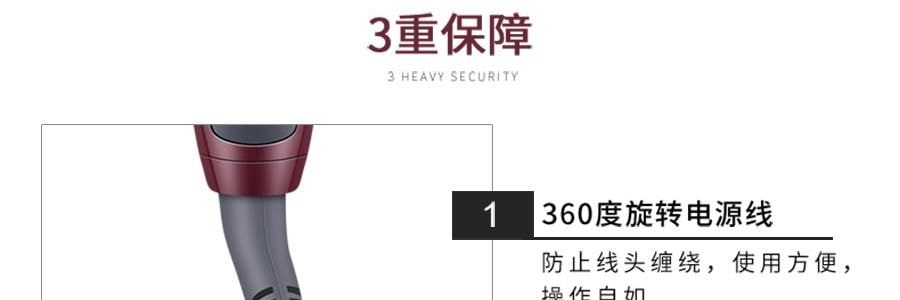 K·SKIN金稻 直发梳 直卷两用网红款 卷发神器 懒人迷你型 KD388B 枣红色 多档控温 