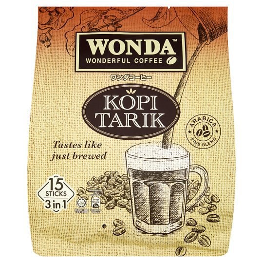 【马来西亚直邮】马来西亚 WONDA 3合1即溶上等拉茶咖啡 15pcs
