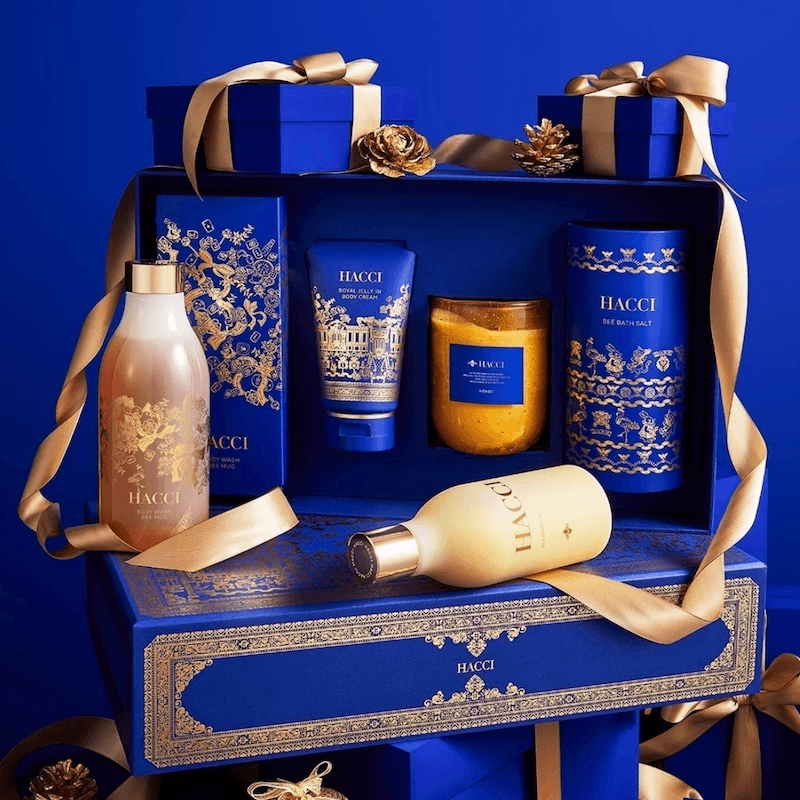 Christmas Gift Set Honey Jasmine Bath Care Collection 4pcs - Detail