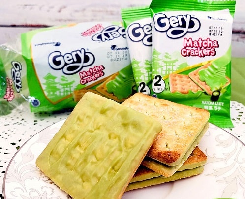 GERY Matcha Latte Crackers 20g x 5pcs