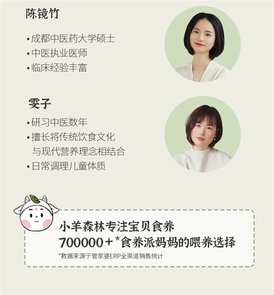 【中国直邮】 小羊森林 鸡内金山楂六物膏儿童脾胃温和换季泡水喝老人孩子小袋装   170g/盒