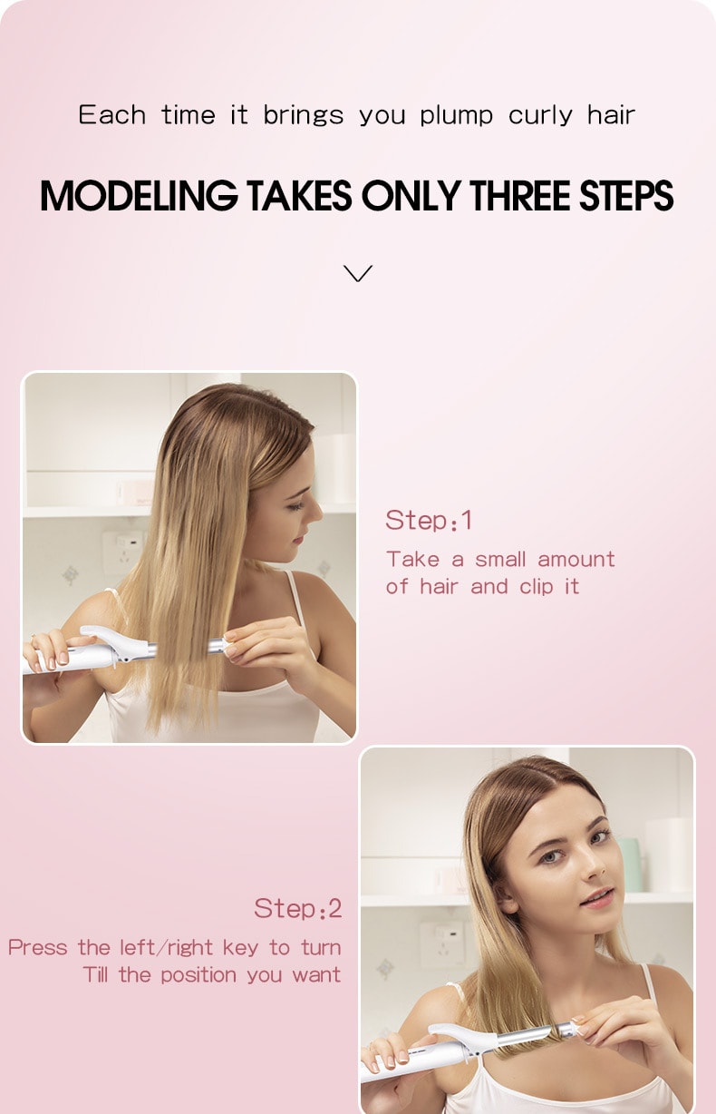 K·SKIN金稻 捲髮棒電動 防燙電捲髮棒 加長小卷迷你 瀏海內扣羊毛捲 KD580 白色