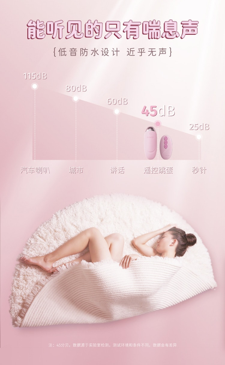 【中国直邮】杰士邦Softoy Pro系列 小程序版双层硅胶遥控跳蛋 情趣用品 粉红色款