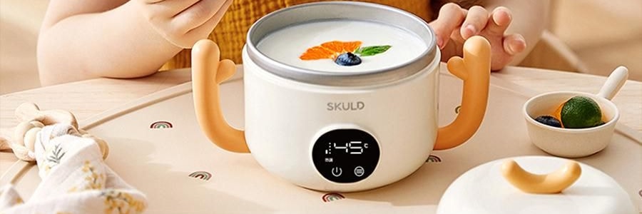 SKULD時蔻 智慧兒童恆溫碗輔食碗 嬰兒保溫電子充電餐盤