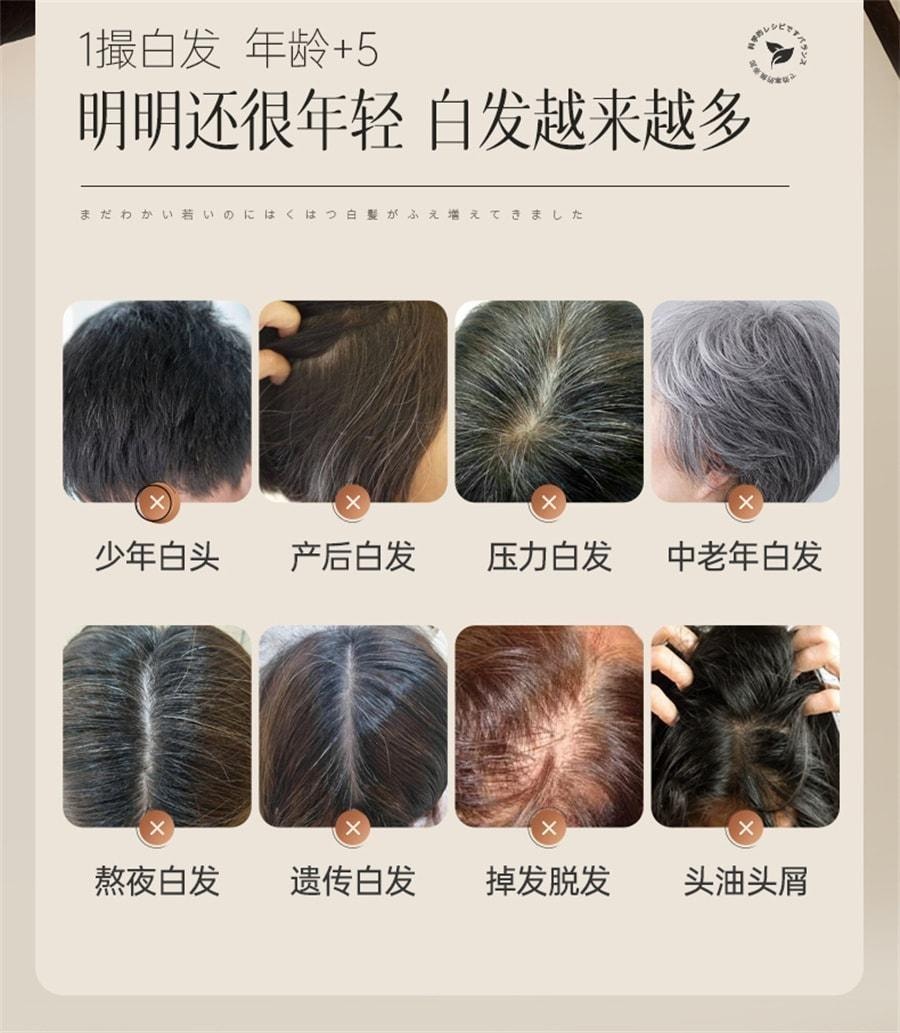 【中国直邮】 儒意 植萃五黑洗发水  何首乌洗发水 黑植物纯黑灵芝白头发变黑发神器500ml/瓶