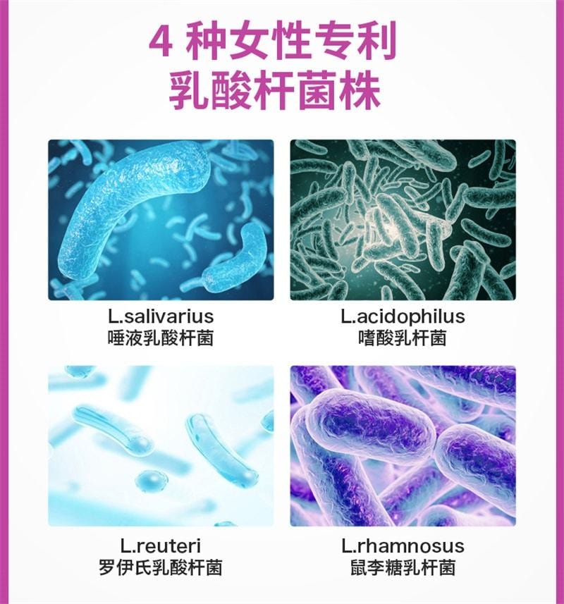 【中国直邮】 莱特维健 女性益生菌胶囊 平衡私秘处菌群 保持私密部位健康 30粒/盒(呵护女性私密健康)