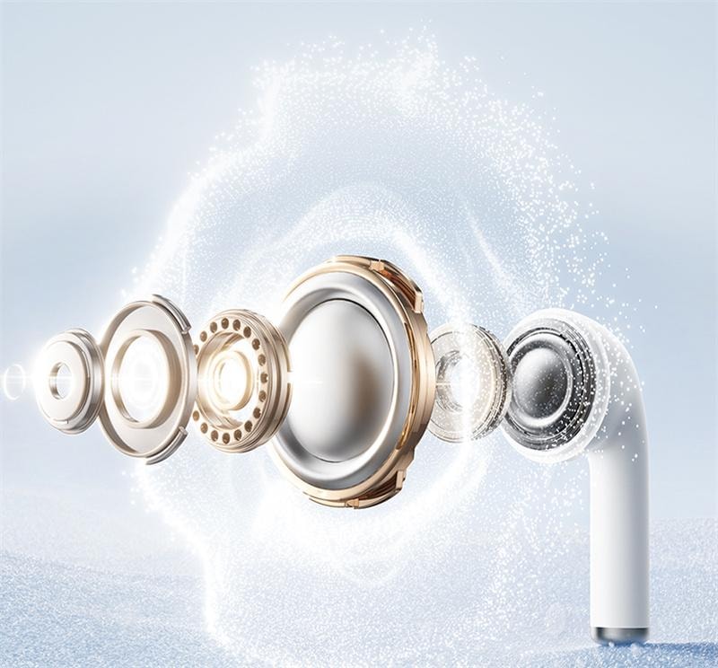 【中國直郵】 倍思 W04藍牙耳機無線半入耳通話降噪超長續航力 皓月白 1個