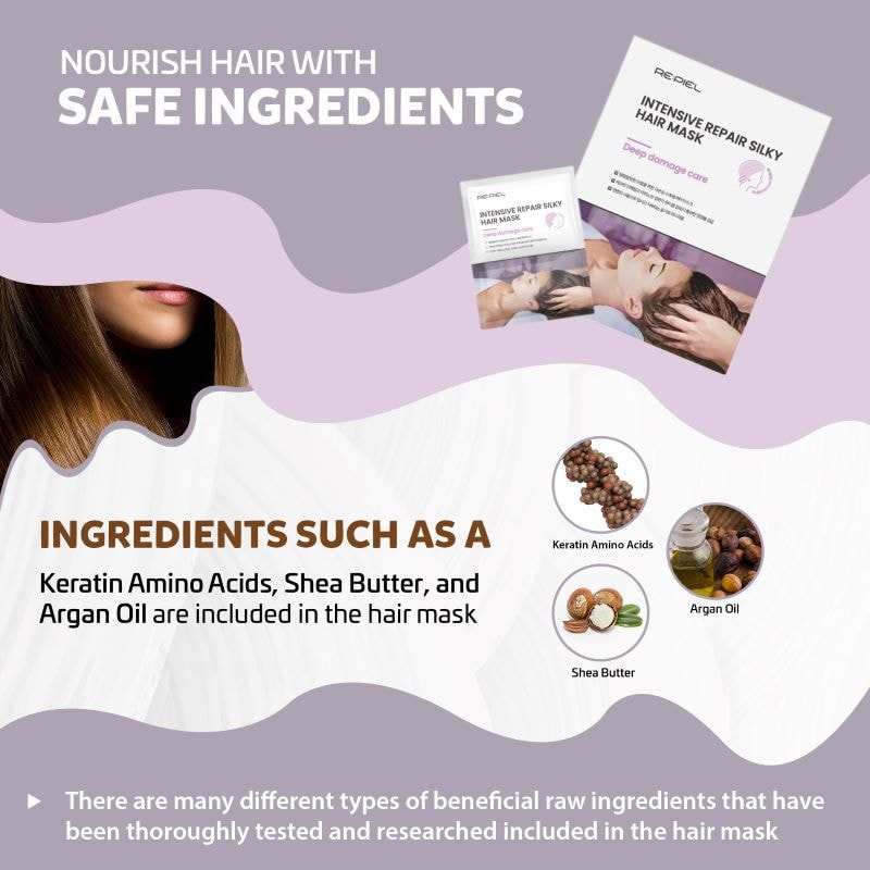 【韓國人氣 RE:PIEL】 保濕深層修護髮膜 4組入