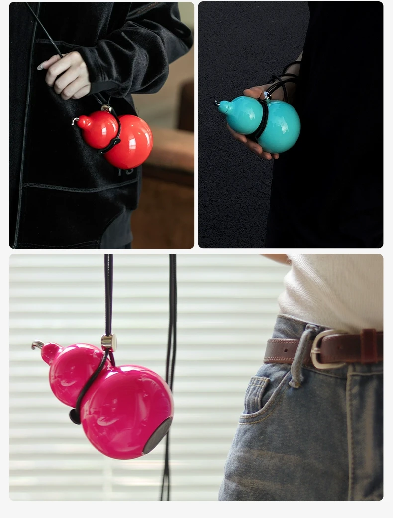 【心想事橙】OTE欧堤 316不锈钢葫芦保温杯保冷杯福禄杯 300ML  心想事橙色