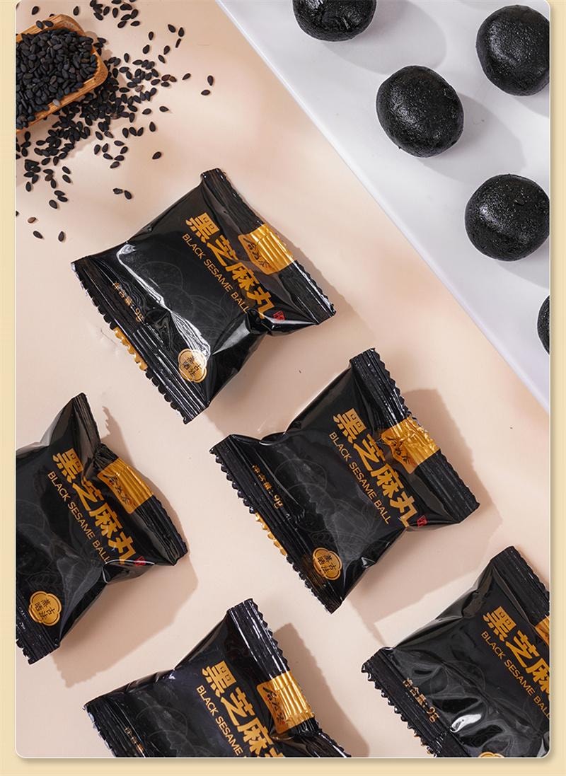 【中国直邮】 合为养 古法蒸晒黑芝麻丸食疗滋补营养养生丸欧阳力荐芝麻球零食 108g