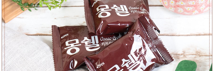 韓國LOTTE樂天 蒙西派 夢雪巧克力蛋糕派 6枚入 192g