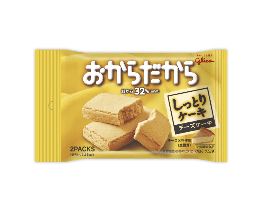 【日本直邮】GLICO格力高 低卡豆粉饼干 芝士蛋糕味 44g