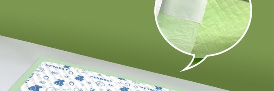 KIKOPALS Petbest系列 宠物厚实尿垫 带背胶可粘贴 宠物尿布 50p 45*60cm
