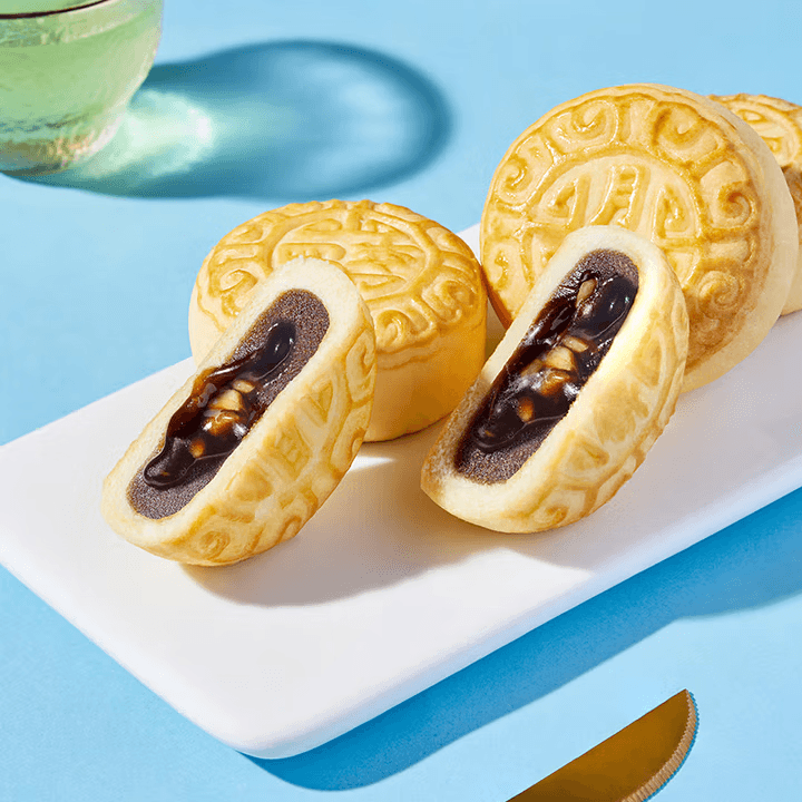 【中國直郵】 臻味坊 事事如意四式中秋月餅禮盒 B版 460g 高級新式健康流心月餅送禮