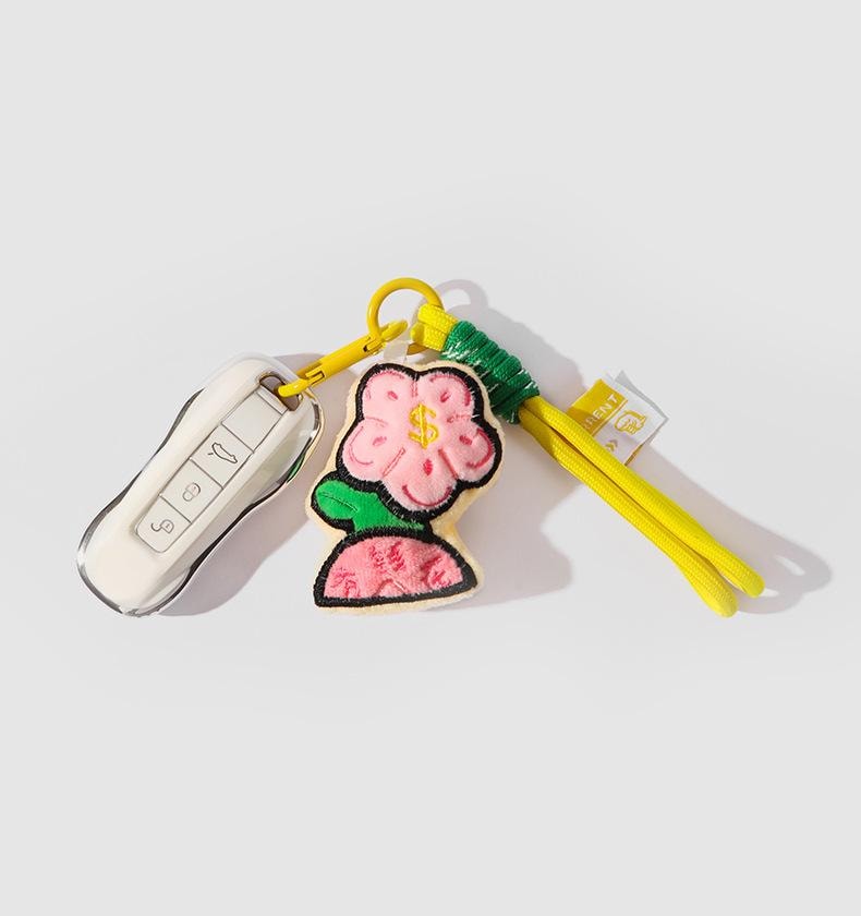 【中国直邮】 FOXTAIL 哇噢有钱花挂件 卡通可爱 毛绒小公仔 送礼 百搭 玩偶 挂件 饰品-青松发财 1个