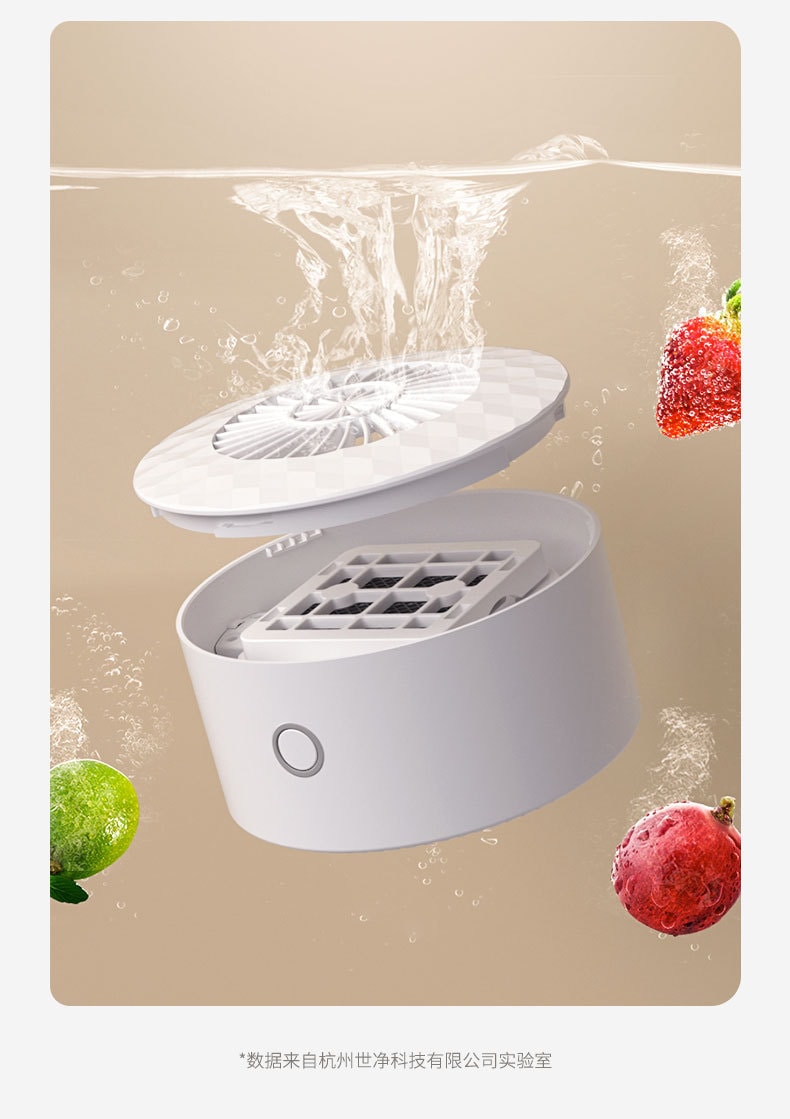 【中國直郵】EraClean世淨 蔬果清洗機 去農藥殘留淨化器 家用神器 自動消毒洗菜機 GFC01