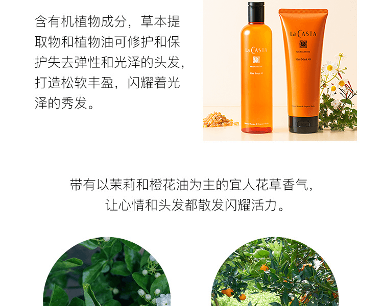 La CASTA||Aroma Esthe 植物成分蓬鬆光澤弱酸洗髮精 48 修護彈性光澤感(新舊包裝隨機發貨)||300ml