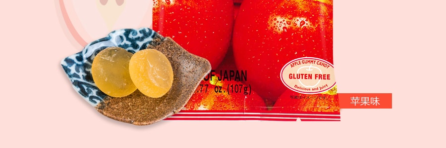 日本春日井 水果QQ軟糖 蘋果口味 107g