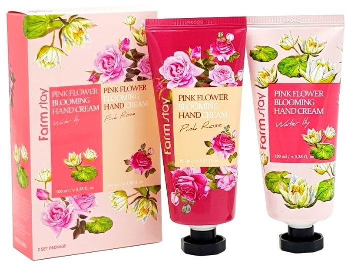 Pink Flower Blooming Hand Cream Duo 200ml