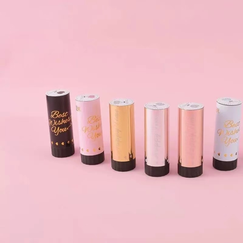 【中國直郵】FOXTAIL 婚禮手推小禮砲 生日派對噴花筒氛圍手持 六個裝-金色 1件|*預計到達時間3-4週