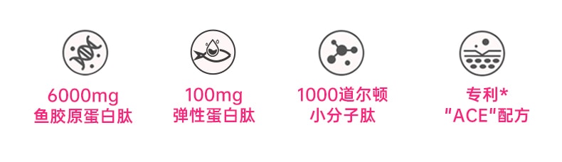 中國Lumi 6000mg膠原蛋白勝肽液態飲+100mg彈性蛋白勝肽 提拉抗老 重塑嘭彈少女肌 25ml*3支入 新包裝